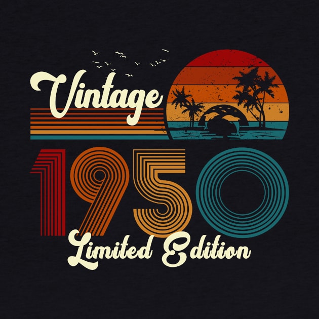 Vintage 1950 Shirt Limited Edition 70th Birthday Gift by Damsin